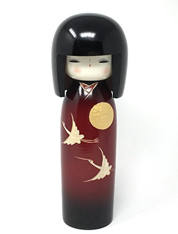 Kyoohoo Kokeshi Doll Evening Crane - 19.5 cm