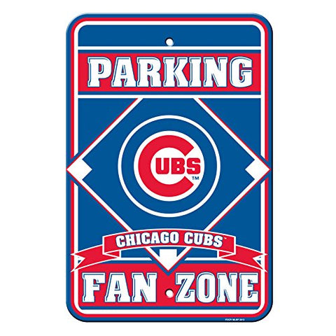 Chicago Cubs : Plastic Parking Sign