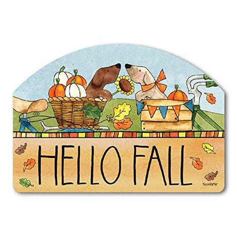 Autumn Bike Ride Yard Design (14"x10")