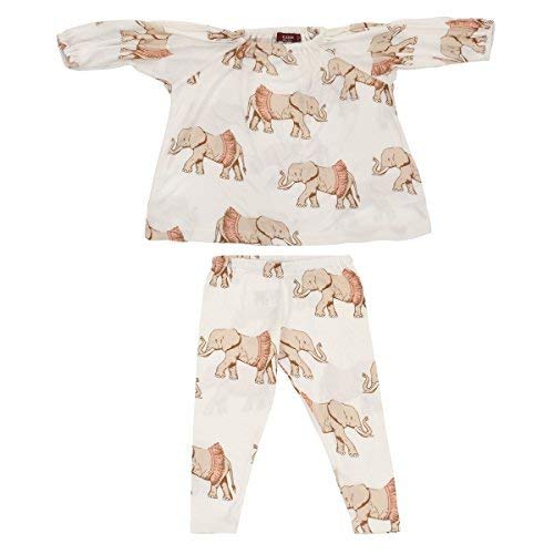 Organic Dress & Legging Set, Tutu Elephant, 6-12M