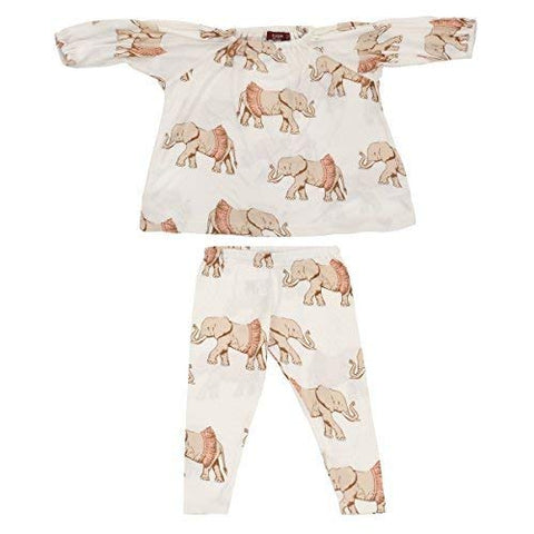 Organic Dress & Legging Set, Tutu Elephant, 6-12M