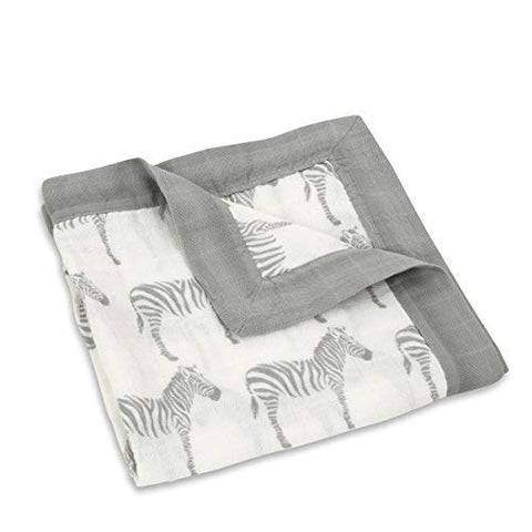 Mini Lovey, Grey Zebra, 18"x18"