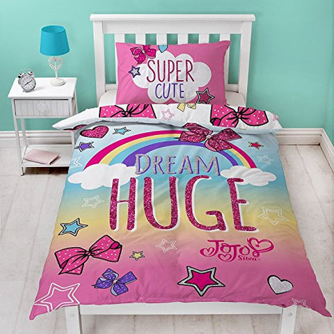 JoJo Siwa Cute Single Panel Duvet Set (JOJCUTDS001) - 135cm x 200cm (53in x 78.5in)