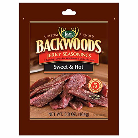 Backwoods Sweet & Hot Jerky Seasoning for 5 Lbs., 5.8oz