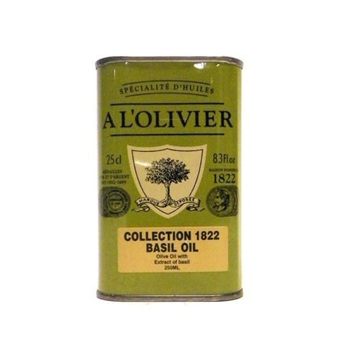A L'Olivier Extra Virgin Olive Oil Infused With Basil 250ml