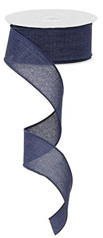 1.5"X10yd Royal Burlap -
 Navy Blue