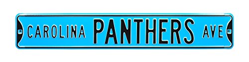 Carolina Panthers, Ave Street Sign, 6"x36"