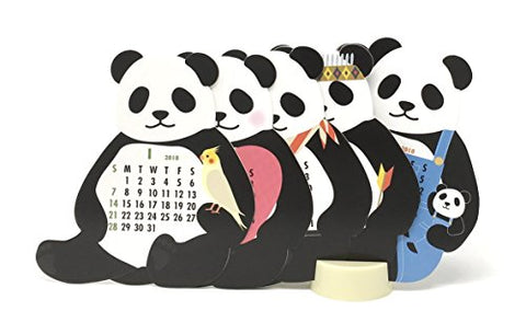 Greeting Life Animal Diecut Calendar 2018 - Panda