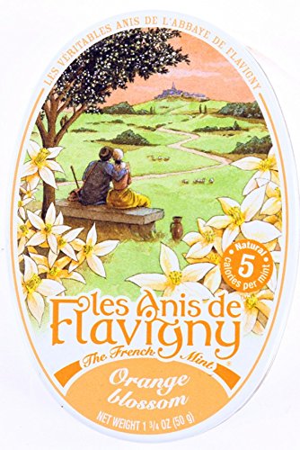Les Anis de Flavigny All Natural Orange Mints,1.8oz.