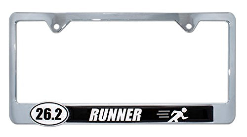 26.2 Marathon Runner License Plate Frame