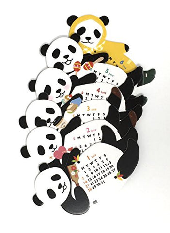 Greeting Life Animal Diecut Calendar Mini 2018 - Mini Panda