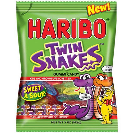 Haribo Twin Snakes 5 oz
