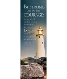 Warner Christian Resources - Bookmark - Be strong and of a good courage (Package of 25)