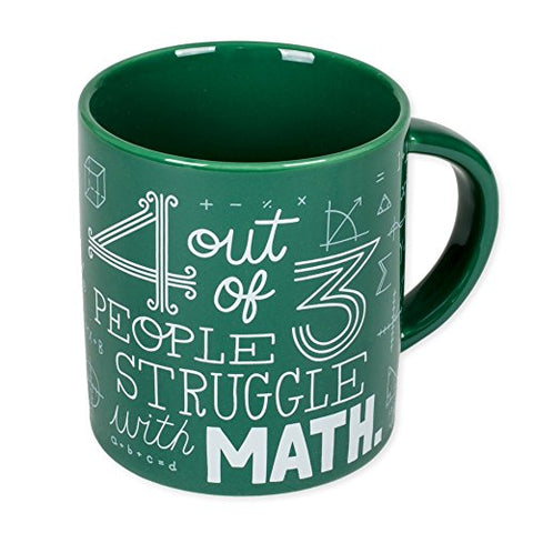 4 Out Of 3 People Struggle With Math Mug, Ceramic, 4"