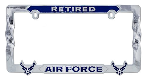 Us Air Force Retired Blue License Plate Frame
