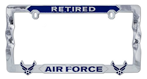 Us Air Force Retired Blue License Plate Frame