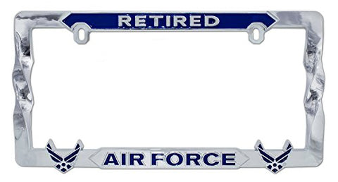 Us Air Force Retired Blue License Plate Frame