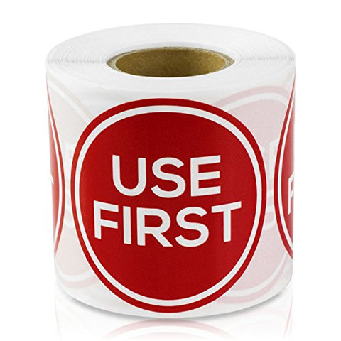 Use First Sticker Labels - Red (300 Stickers)