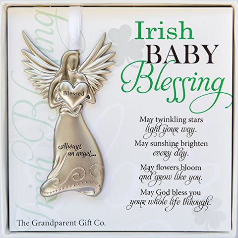 Irish Baby Blessing Angel, Metal Angel