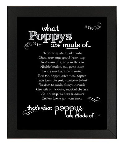 What Poppys Are Made Of - Black 8x10