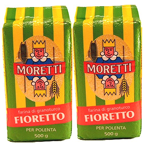 Molini Riuniti Moretti Polenta, Fioretto (Finely Ground Yellow), 500 gr/1.1 lb