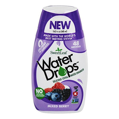 Sweet Leaf Natural Water Drops, Mixed Berry, 1.62 floz