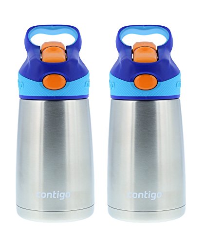 Water Bottle with Straw  Kids 10oz Stainless Steel Water Bottle