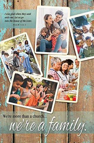 Warner Christian Resources - Family Standard Size Bulletin - We're more than a church (Package of 100)