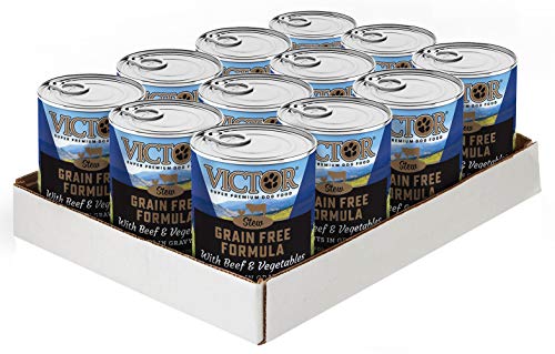 MID AMERICA PET FOOD VICTOR GRAIN FREE CANNED DOG FOOD W/GRAVY BEEF/VEGETABLE 13.2 OZ