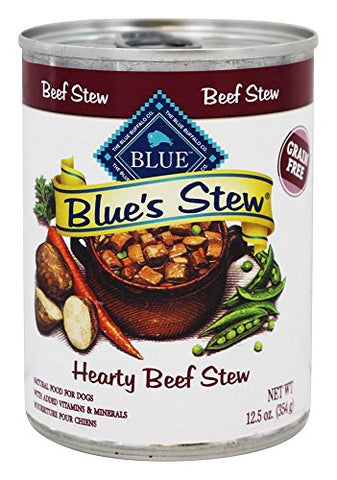 American Distribution 800237 Blue Buffalo Hearty Beef Stew Dog Food, Small/12.5 oz
