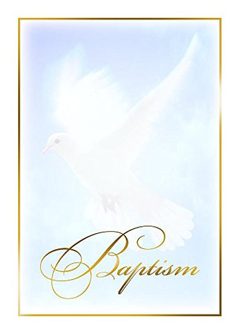 Warner Christian Resources - Baptism Certificate - With Soft Dove - 5x7 Folded
