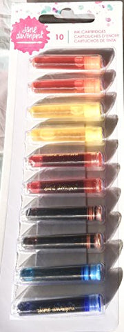 American Crafts- Jane Davenport Mixed Media 2 INKredible Cartridges, 5 Colors/2 Each
