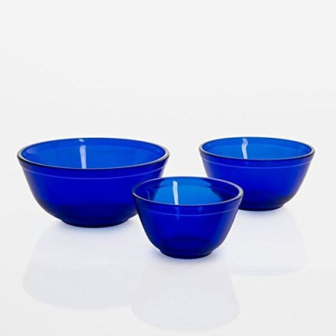 Mixing Bowls Set (20oz, 40oz and 65oz), Cobalt Blue