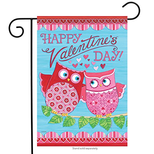 "Valentine's Day Owls" Dura Soft™ Flag 12.5 x 18