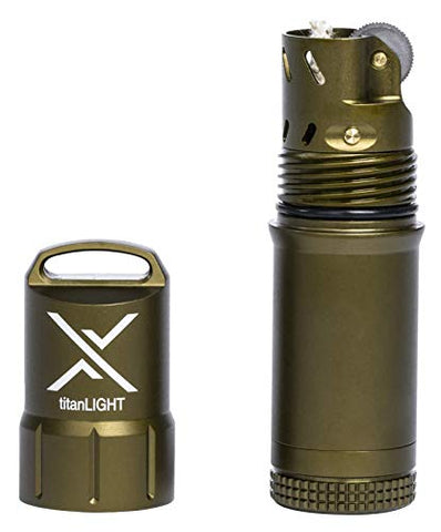 Exotac titanLIGHT Refillable Lighter, Green