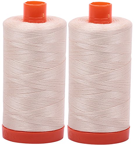 Aurifil- 50wt Cotton 1,422yd, Light Sand (2 Pieces)