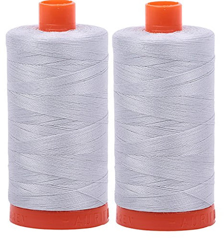 Aurifil- 50wt Cotton 1,422yd, Dove (2 Pieces)