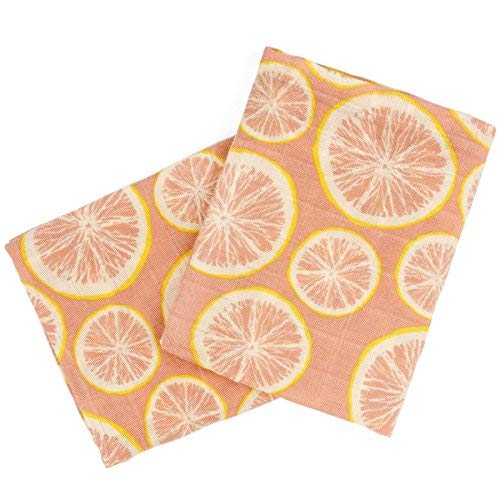 Organic Burpies, Grapefruit, 23"x23", Set of 2