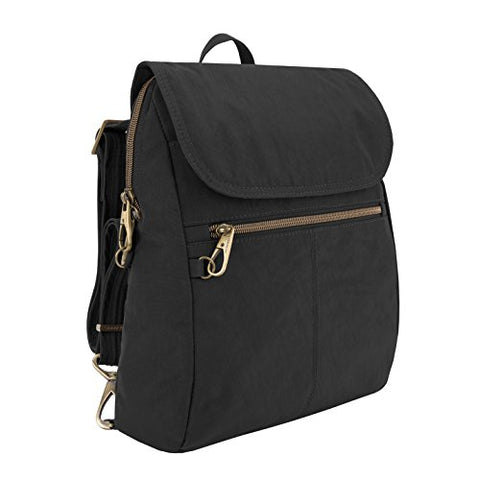 Anti-Theft Signature Slim Backpack - Black