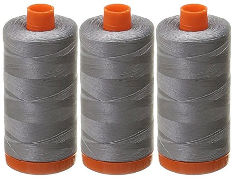 Aurifil- 50wt Cotton 1,422yd, Grey