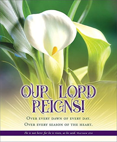 Warner Christian Resources - Easter Legal Bulletin - Our Lord Reigns! (Package of 100)