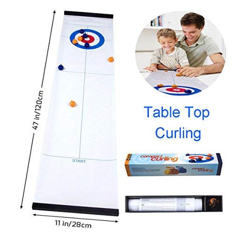 JRD&BS WINL Curling Kids Toys 4-5 Year Old Boys,Toys 3-12 Year Old Boys, Tabletop Curling Game Kids Toys 3-12 Year Old Girls,Best Gifts Family Toys