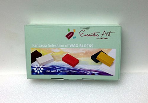 Encaustic Art Fantasia Selection of Wax Blocks, 68 Pieces