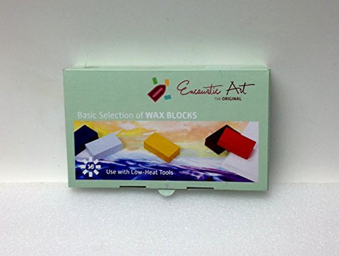 Encaustic Art Basic Selection of Wax Blocks, 64 Pieces