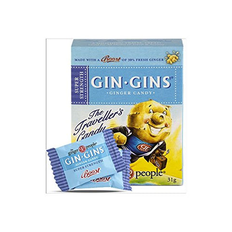 Gin Gins Super Strength Ginger Candy Travel Pack 1.1 oz