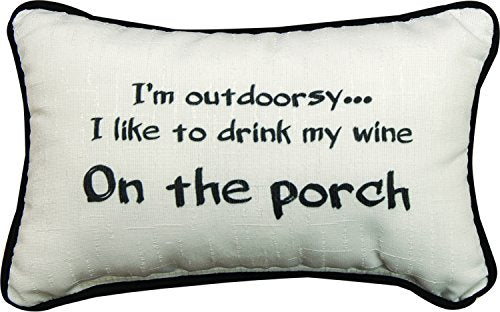 I'm Outdoorsy -word Pillow - 12.5 X8
