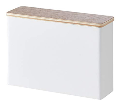 Tosca Wood-Accent Coffee Filter Case - White