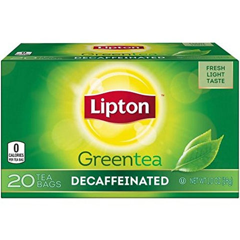 Lipton Decaf Green Tea, 20 Count