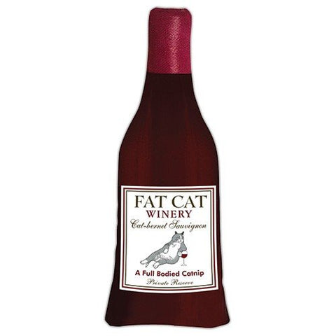 Alice's Cottage Wine Me Up Fat Cat Catnip Toy