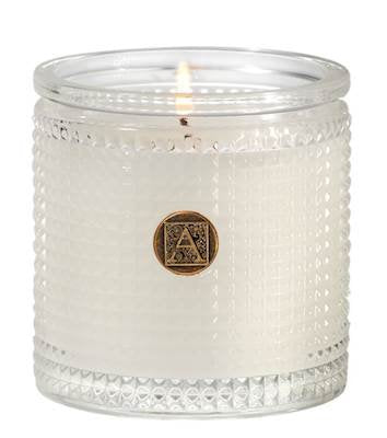 Bourbon and Bergamot Textured Glass Candle - 6 oz